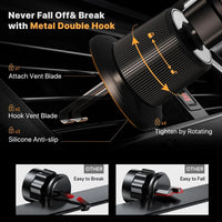 Car Phone Holder Phone Holders for Your Car with Metal Hook Clip Air Vent Cell Phone Stand Car Mount Universal
