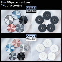 Grippopso CD Pattern Phone Holder Socket Ring Holder Griptok Universal Telephone Mobile Phone Finger Grip Holder Bracket