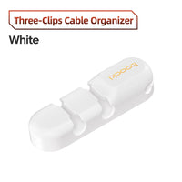 Toocki Cable Organizer 3 5 7 Hole Cables Winder Flexible Wire Management Clips For Cable Clearance Cord Protector For Chargers