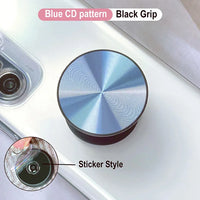 Grippopso CD Pattern Phone Holder Socket Ring Holder Griptok Universal Telephone Mobile Phone Finger Grip Holder Bracket