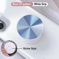 Grippopso CD Pattern Phone Holder Socket Ring Holder Griptok Universal Telephone Mobile Phone Finger Grip Holder Bracket