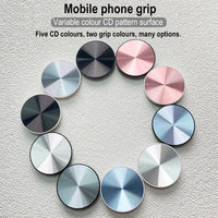 Grippopso CD Pattern Phone Holder Socket Ring Holder Griptok Universal Telephone Mobile Phone Finger Grip Holder Bracket