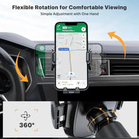Car Phone Holder Phone Holders for Your Car with Metal Hook Clip Air Vent Cell Phone Stand Car Mount Universal