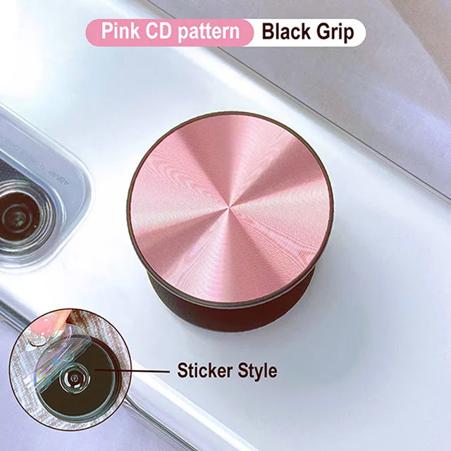 Grippopso CD Pattern Phone Holder Socket Ring Holder Griptok Universal Telephone Mobile Phone Finger Grip Holder Bracket