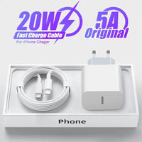 PD Charger 20W Fast Charging USB C Charger For iPhone 15 14 13 Pro Max Mini X XS Quick Charge Type C Phone Charger Power Adapter