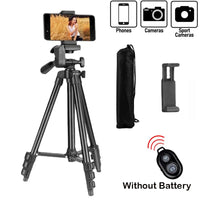 Phone Tripod,1.3M Aluminum Camera/Mobile Phone Tripod with Remote 1/4”Screw for Photography and Video Recording