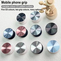 Grippopso CD Pattern Phone Holder Socket Ring Holder Griptok Universal Telephone Mobile Phone Finger Grip Holder Bracket