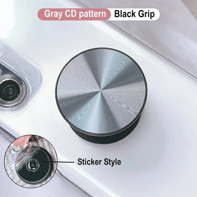 Grippopso CD Pattern Phone Holder Socket Ring Holder Griptok Universal Telephone Mobile Phone Finger Grip Holder Bracket